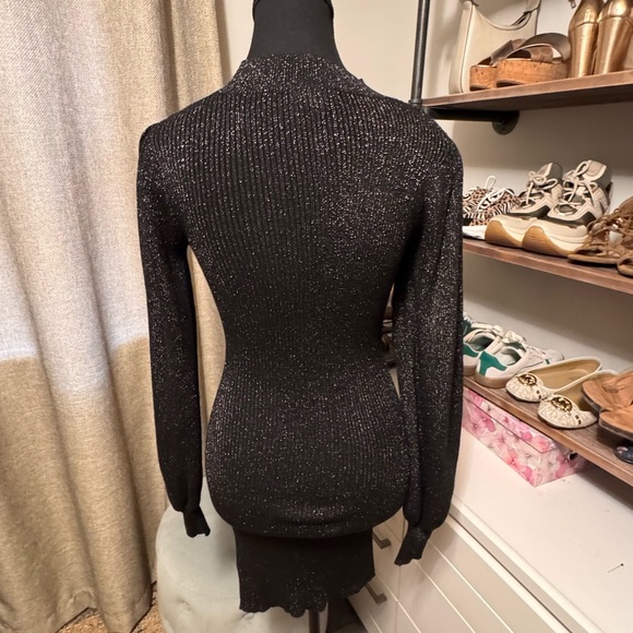 Black Glitter Knit Sweater - Picture 5 of 8
